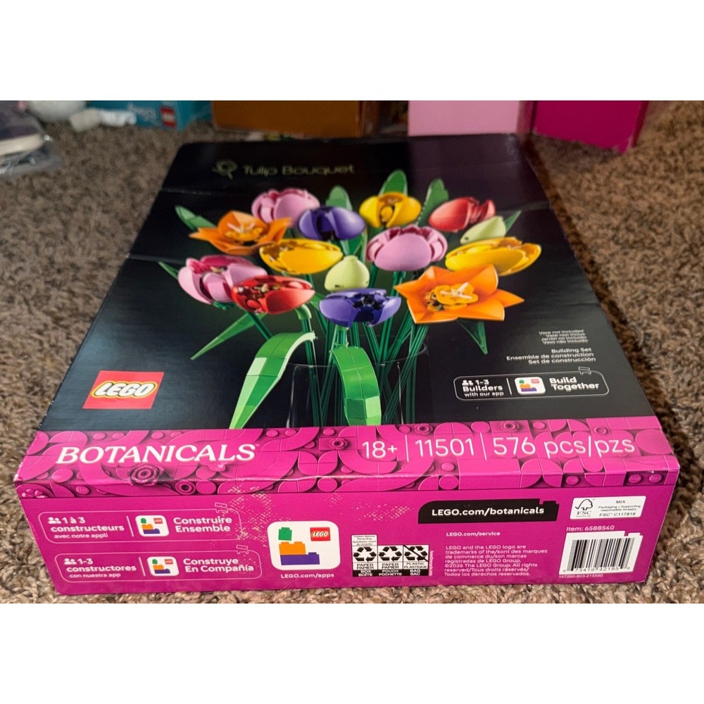 Lego Botanicals Tulip Bouquet Building Set (NWT) 11501 - Picture 4 of 6